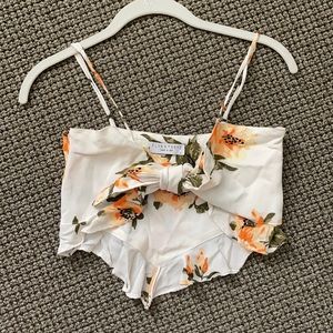 Tie front tank only worn once!